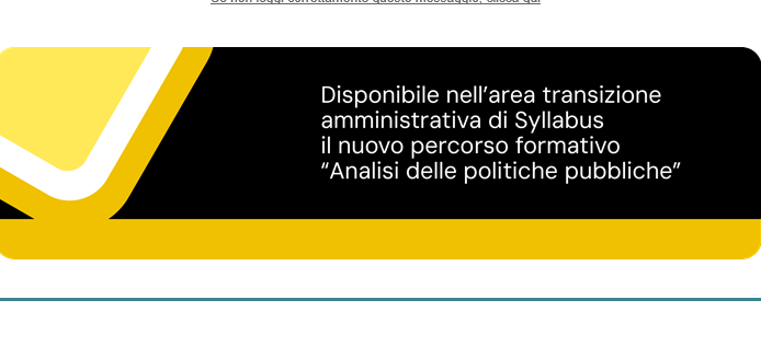 Analisi delle politiche pubbliche