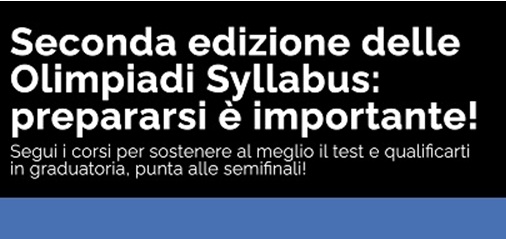 Seconda edizione Olimpiadi Syllabus