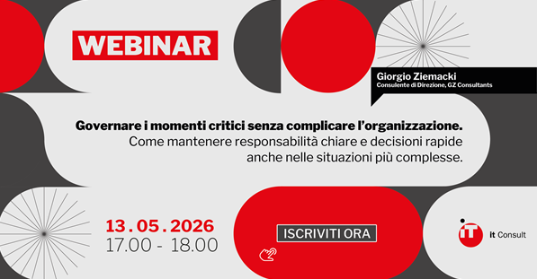 Governare i momenti critici senza complicare l'organizzazione.